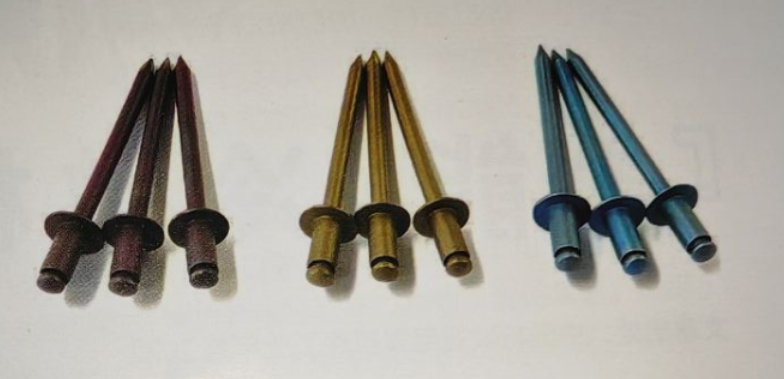 Nissen Rivet تطلق أول مسمار ملون من التيتانيوم في اليابان